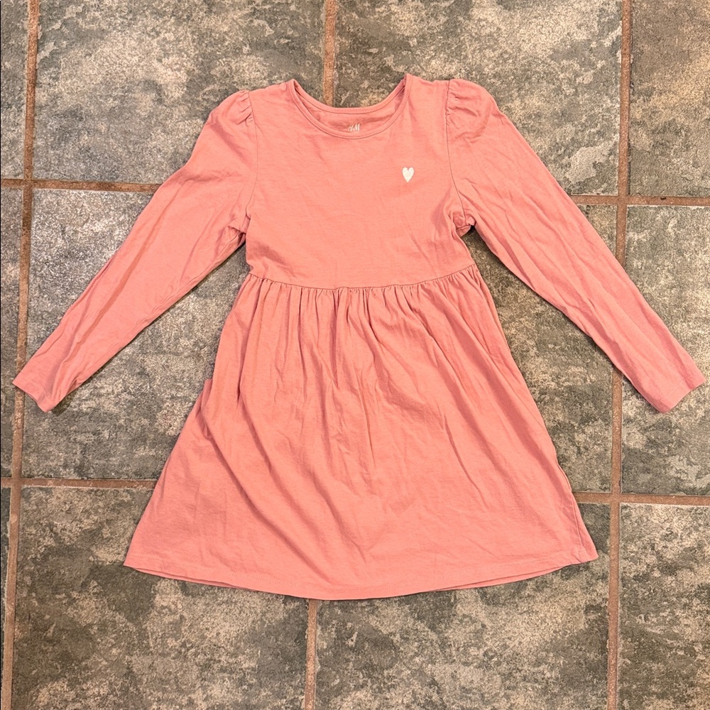 H&M Kids Pink Dress with White Heart